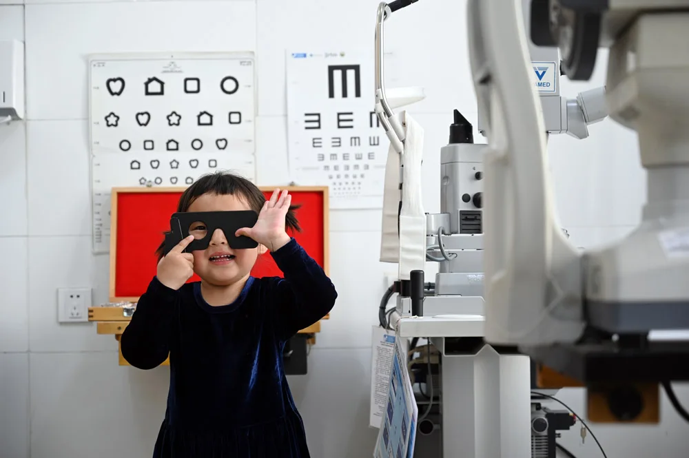 Sarnai is a 4-year-old girl from a nomadic family living in the countryside. She presented with a hemangioma (benign tumor) that was removed from her inner eyelid in April of 2022 by Dr. Battsetseg at Hospital (MCH), an Orbis partner hospital, in Ulaanbaatar.